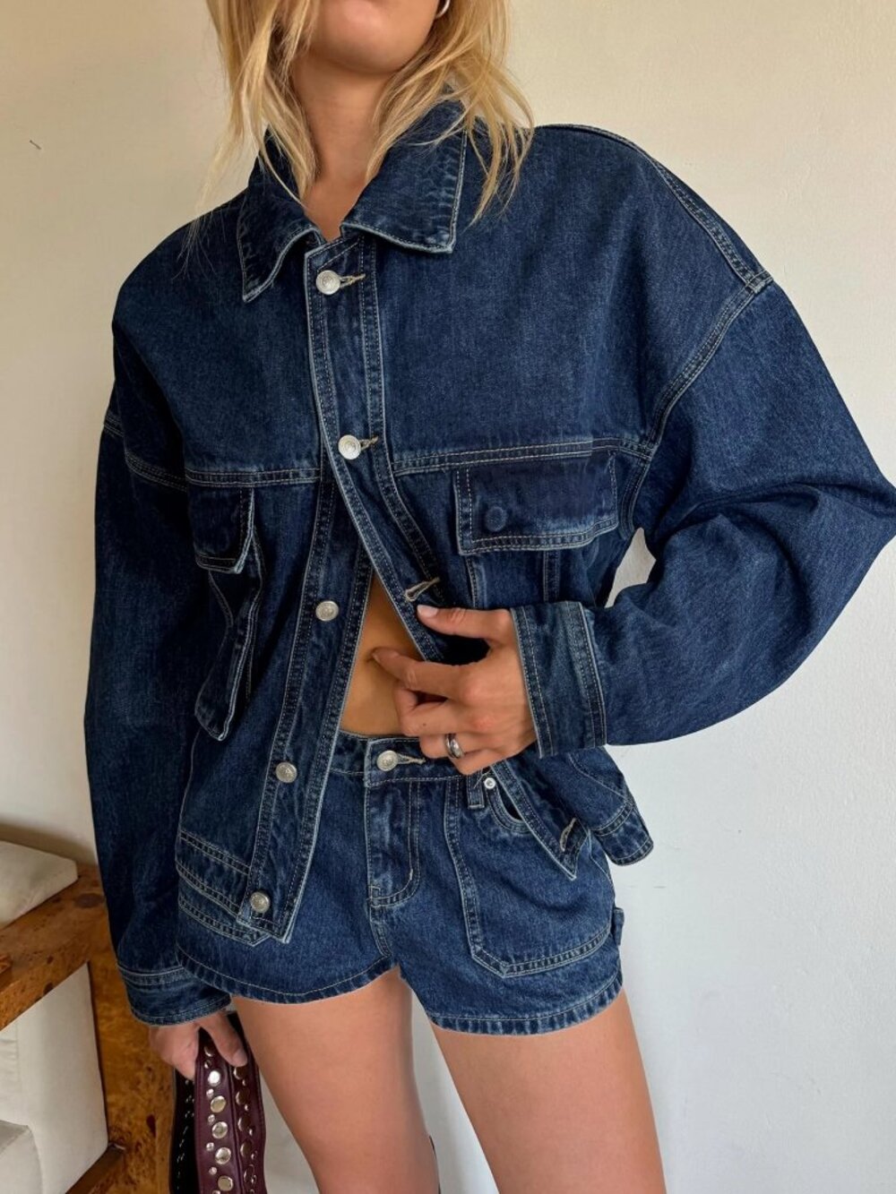 Princess Polly Denim Jacket & Short Set